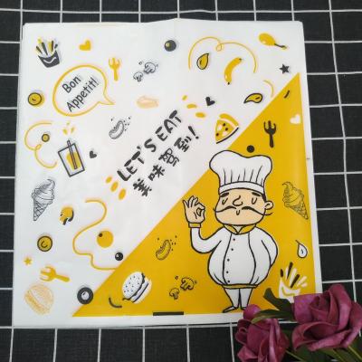 China Custom Logo Printed Greaseproof Oil Greaseproof Wax Food Wrapping Paper for sale