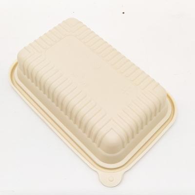 China Microwavable Biodegradable Compostable Microwave Tray Pp Corn Starch Lunch Meal Box Fast Food Container for sale