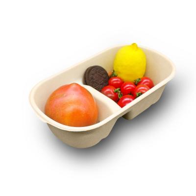 China Minimalist Environment Friendly Bagasse Paper Bowl Biodegradable Disposable Salad Bowl for sale