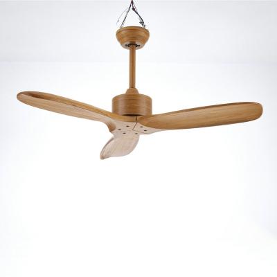 China With Light Hot Selling High Quality Ceiling Fan 3 Leaf Wooden Ceiling Fan With Remote Control for sale