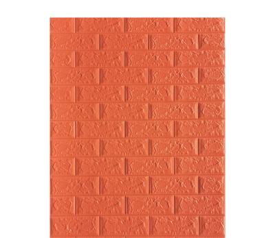 China Waterproof + environmental protection brick, 3D, solid wall, new type of foam anti-collision wallpaper. for sale