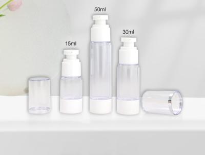 중국 공기 없는 병 피부 관리 공기 없는 펌프 병 15ml 30ml 50ml 지속 가능한 포장품 판매용