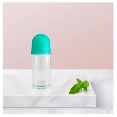 China Glasflasche 50 ml Rollflasche Transparente Flasche für Deodorant und Kosmetik zu verkaufen