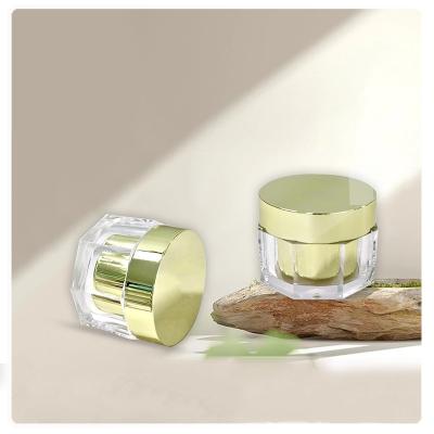 Cina PMMA 100ml 120ml Vaso cosmetico Contenitore di crema Vaso di crema Imballaggio cosmetico in vendita