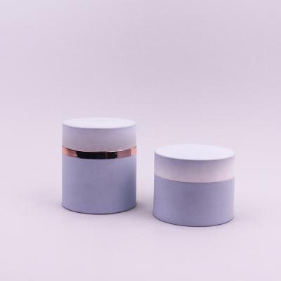 China Luchtloze cosmetische potten met rubbercoating 30g 50g schroefdeksel gezichtscrème container Te koop