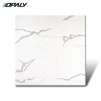 China Modern Hot Sales New Design Kitchen Countertops Polished Engineering Artificial White Quartz Stone for sale