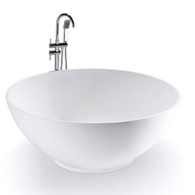 China European European Compound Stone Freestanding Bathtub Resin Design Round Bathtub for sale