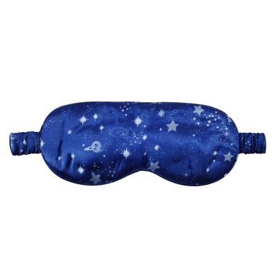 China parride Customized Sleeping Eye MASK 19m/m 100% Silk Printing Eye Mask for sale