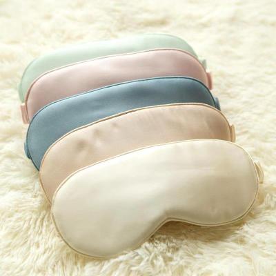 China Luxury 100% Pure Silk Eye Mask Sleep Eye Masks Anti-wrinkle 16momme 19momme Filled Pure Silk Eye Masks for sale