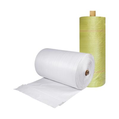 China Recyclable PP Woven Fabric Roll Fabric Roll Melt Blown PP Woven Roll for sale