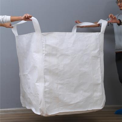 China PP Woven Bag 2 Loops Bulk Breathable Jumbo Large FIBC Ton Bags Best Price High Quanlity Bags for sale