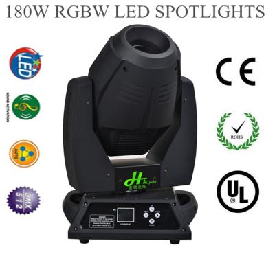 China 2014 hottest products 180W RGBW LED moving head lamps best price and high quality for sale