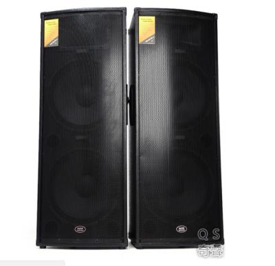 China High-power professional stage audio speaker dual 15 inch outdoor speaker square performance full frequency ktv audio pai for sale