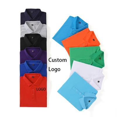 China Anti-wrinkle Custom T Shirts For Men Women Cotton Polyester Cheap Polo Shirts With Custom Logo for sale