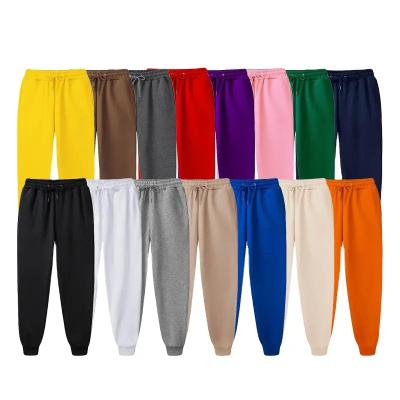 China Anti-Static High Quality Fleece Men's Long Pants Autumn and Winter Mens Casual Fleece Sweatpants Women Soft Sports Jogger Pants for sale