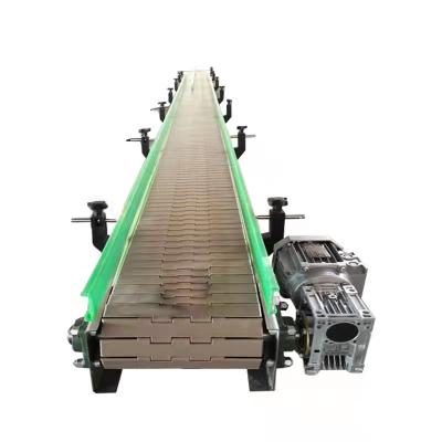 China PVC Chain Conveyor Heat Resistant Industrial Production Line Conveyor Belt Flat Surface Filling Chain Conveyor for sale