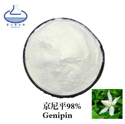 China Het Poeder Gardenia Jasminoides Extract CAS 6902-77-8 van 98% Genipin Te koop