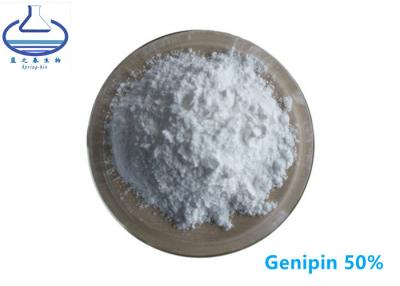 China Produto comestível Genipin de CAS 6902-77-8 Gardenia Extract Powder 50% para a saúde à venda