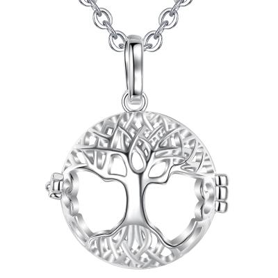 China Bell Angel Wing Tree Of Life Melody CLASSIC Musical Chime Pendant Ball Pendant Necklaces for sale