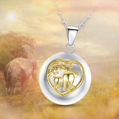 China Mexican Animal Angel Caller Harmony Pendant Necklaces Trendy New Design Pregnancy Elephant for sale