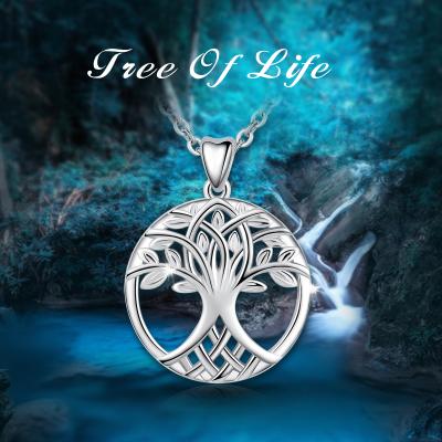 China Merryshine Fashionable Wholesale Women Customized Family Tree Of Life Charm Pendant Necklace for sale