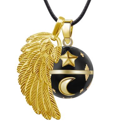 China Merryshine Quality Assurance Fashionable Moon Star Pendant Charm Silver Material Black Pendants for sale