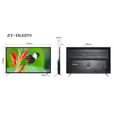 China Low Price Smart TV Large Curved Curved Outdoor Eye Protect Televisions > 70inches for sale