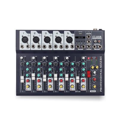 China Sound Mix Console Hot Selling Stereo Supplement Digital Major Audio Mixer Blue Tooth Power 6 Channel Stand Mount Microphone for sale