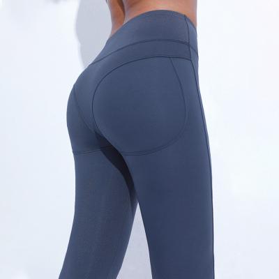 China Breathable Single Elastic High With Hip Lift Custom Logo Sports Gym Fitness And Yoga Wear Pants Gaiters for sale