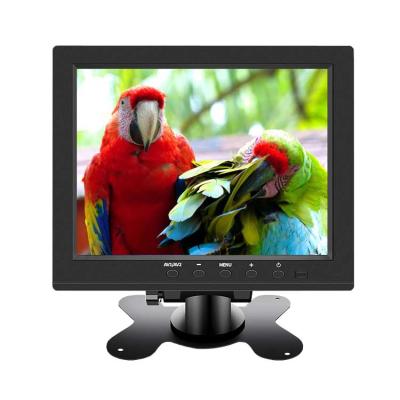 China Portable 4:3 Display Resolution Mini HD Monitor 1024x768 8 Inch Speaker Support HD MI VGA BNC DC 9v-36v TFT LCD Color Video Screen AV for sale