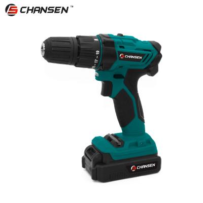 China CHANSEN CS-D020-S 20V Machinery Repair Shops Cordless Hand Drill Kit with 2.0Ah Li-Ion Battery and Charger for sale