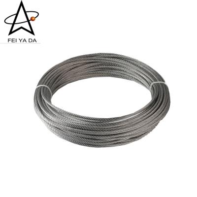 China Soft Industrial Stainless Steel Cable Surface 304 Stainless Steel Wire Rope Lifting Rope for sale