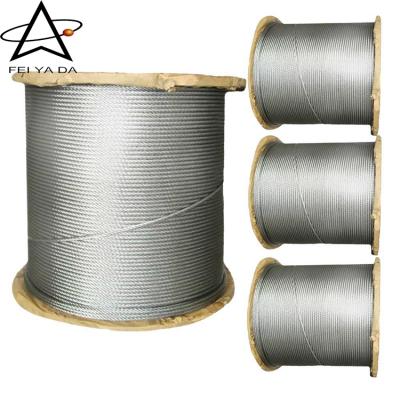 China No Transverse/Longitudinal Cracks Control Cable Stainless Steel High Quality Wire Rope Galvanized Steel Wire for sale