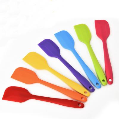 China Viable Silicone Cake Modeling Tools Beat Heat Resistant Scraper Cream Butter Spatula Bakeware Mixing Knife for sale