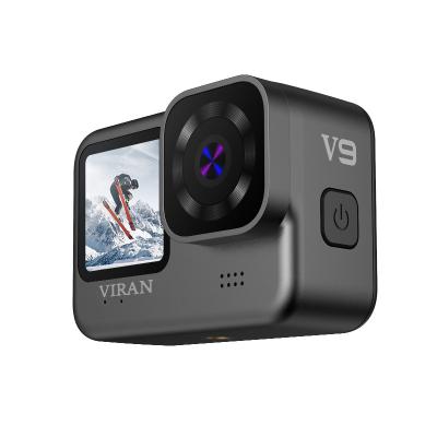 China LED Flashlight IP68 Sports Camera 4K Built-in Color Dual Screen Mini Mini Vanish Pro Outdoor Travel Waterproof Diving Action Camera for sale