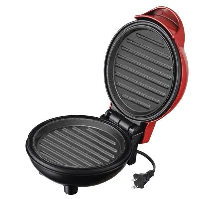 China Adjustable Thermostat OEM/ODM Small Electric Hamburger Grill Dual Breakfast Sandwich Maker Electric Burger Maker Grill Toaster Metallic Customized for sale