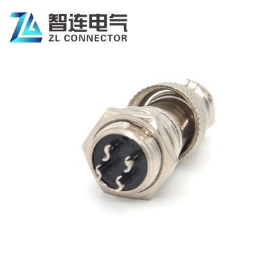 China Automation GX16 GX16 4pin male-female connector GX16 viation socket PCB board core 4pin connector for sale