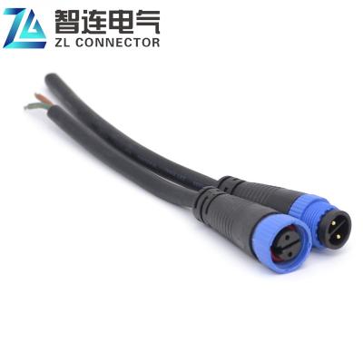 China Automation 2 PIN M15 Road Lighting Module Male Female Cable Led Waterproof Connector for sale