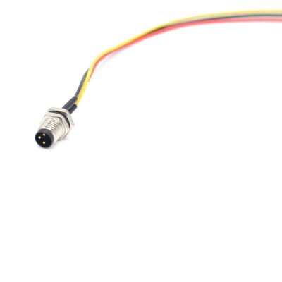 China Mini M8 Automation Front Panel Mount Front Latching Cable Connector 3pin For Sensor for sale