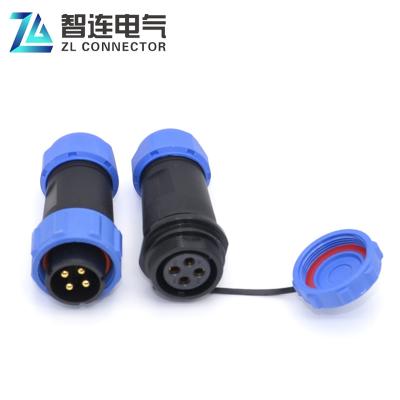 China SP21 LED Led 2, 3, 4, 5, 6, 8, 12 Pin Aviation Flat Joint Waterproof Connector for sale