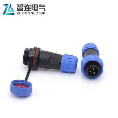 China LED SP13 2 3 4 5 6 7 9 Pin Waterproof Plug Socket Connectors for sale