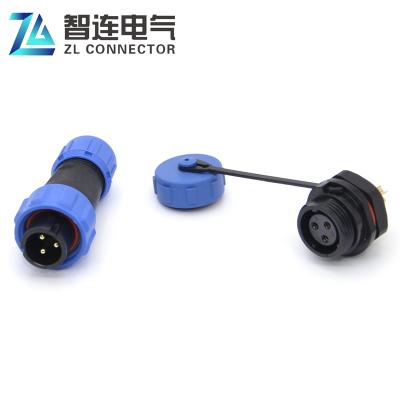 China LED 2 3 4 5 6 7 9 Pin Sp Series Waterproof Cable Connector Ip68 Aviation Panel Connector SP13 SP17 SP21 Connector for sale