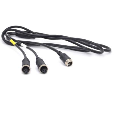 China CCTV Extension Video Cable 4 Pin Female 6 Pin Male Aviation Connector Mini Automation Vehicle for sale