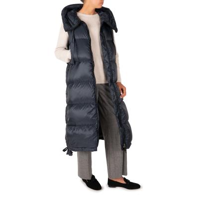 China Viable Women's Sleeveless Quilted Stripper Down Long Vest Jackets Coat for sale