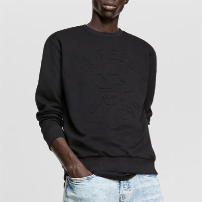 China OEM Anti-pilling Custom Embossed 3d Sweatshirts Mens Sweatshirts Custom Embossed Hoodies Embossed 3d Sweatshirt for sale