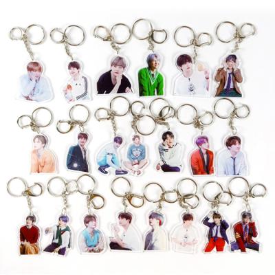 China Wholesale Custom Goods BTS Keychains Kpop BTS Product Keychains For Gift Set And Promotional Gift for sale