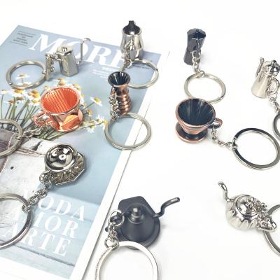 China High Quality Key Chain Key Chain Mini Coffee Keyring Key Chain Coffee Cup Accessories New Arrival Coffee Accessories for sale