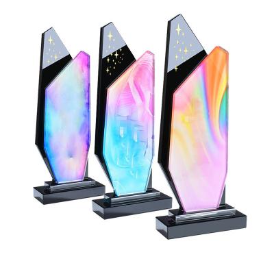 China Worldwide Wholesale Sports Trophies Awards Manufacturer Customize Crystal Trophy Glass for sale