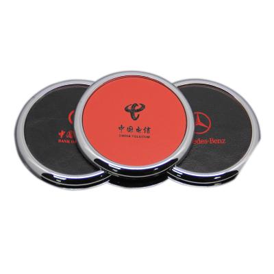 China Viable Customized High Metal Coasters 4 Coasters One Set In Metal Base Coasters for sale