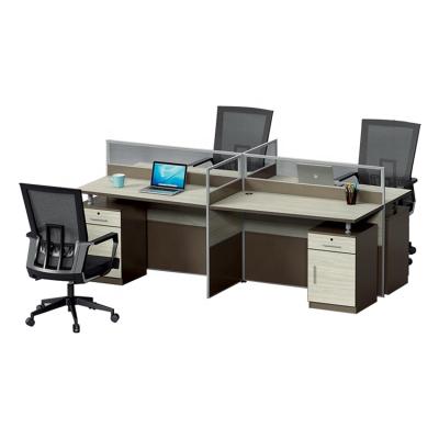 China 2020 New trendy products Custom Size 4-person office screen table office partition desk for sale